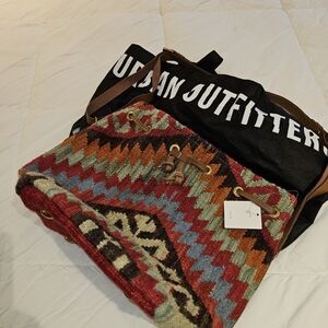 Urban Outfitters Multicolor Wool MCM Style Tote Bag/Shoulder/Purse